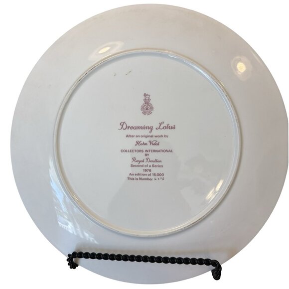 Beautiful Royal Doulton Hahn Vidal Dreaming Lotus Collector Plate 2375/15000 - Picture 3 of 6